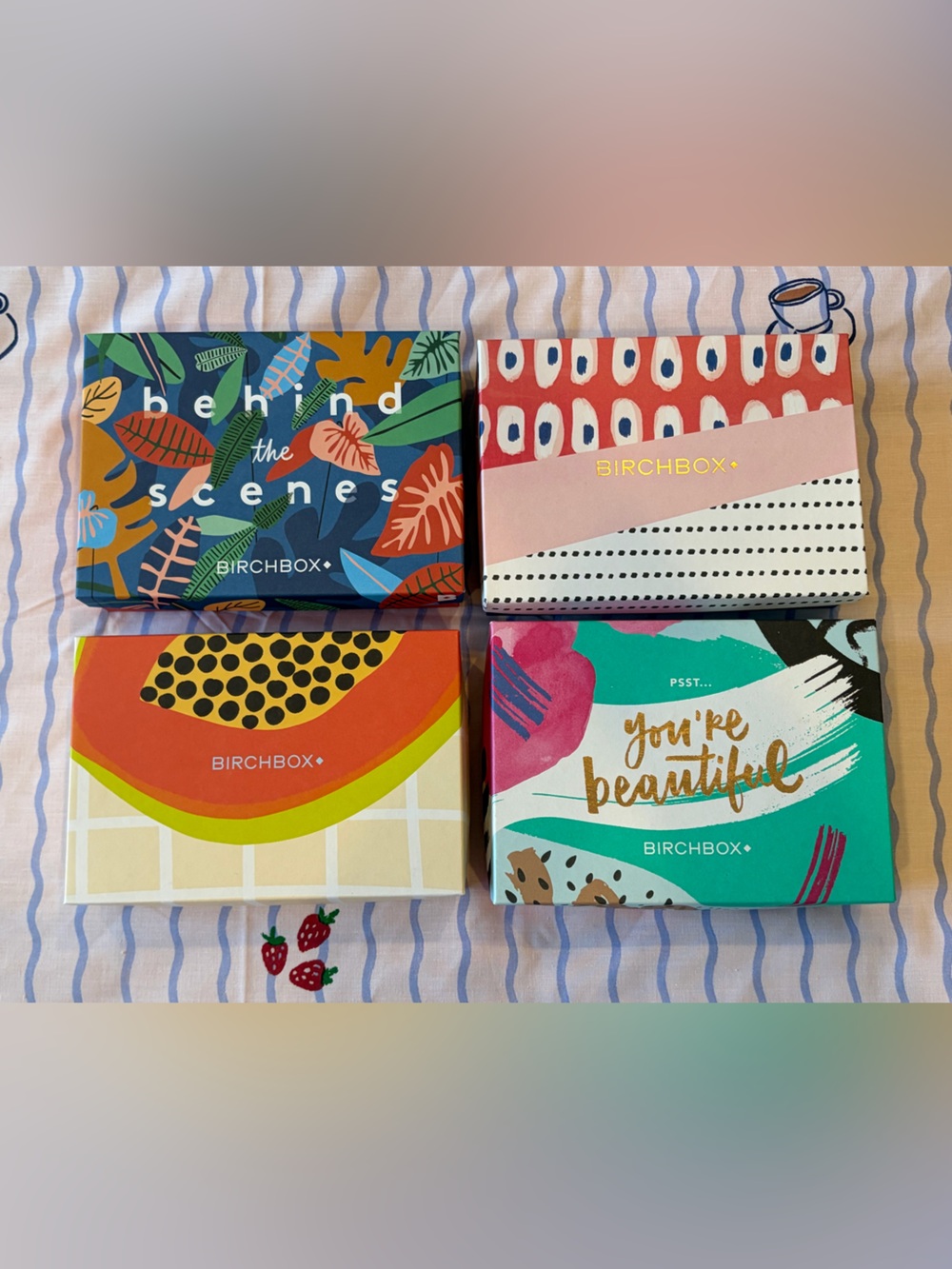 Birchbox Limited Edition Assorted Decorative Boxes - Set of Four 📦🎨